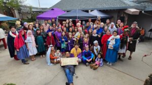 A group photo after the Bethlehem Market